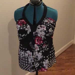 Halter top with tie top